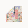 Botanica Breeze pastel floral headscarf with patchwork daisy and wildflower print, lightweight spring accessory for women
