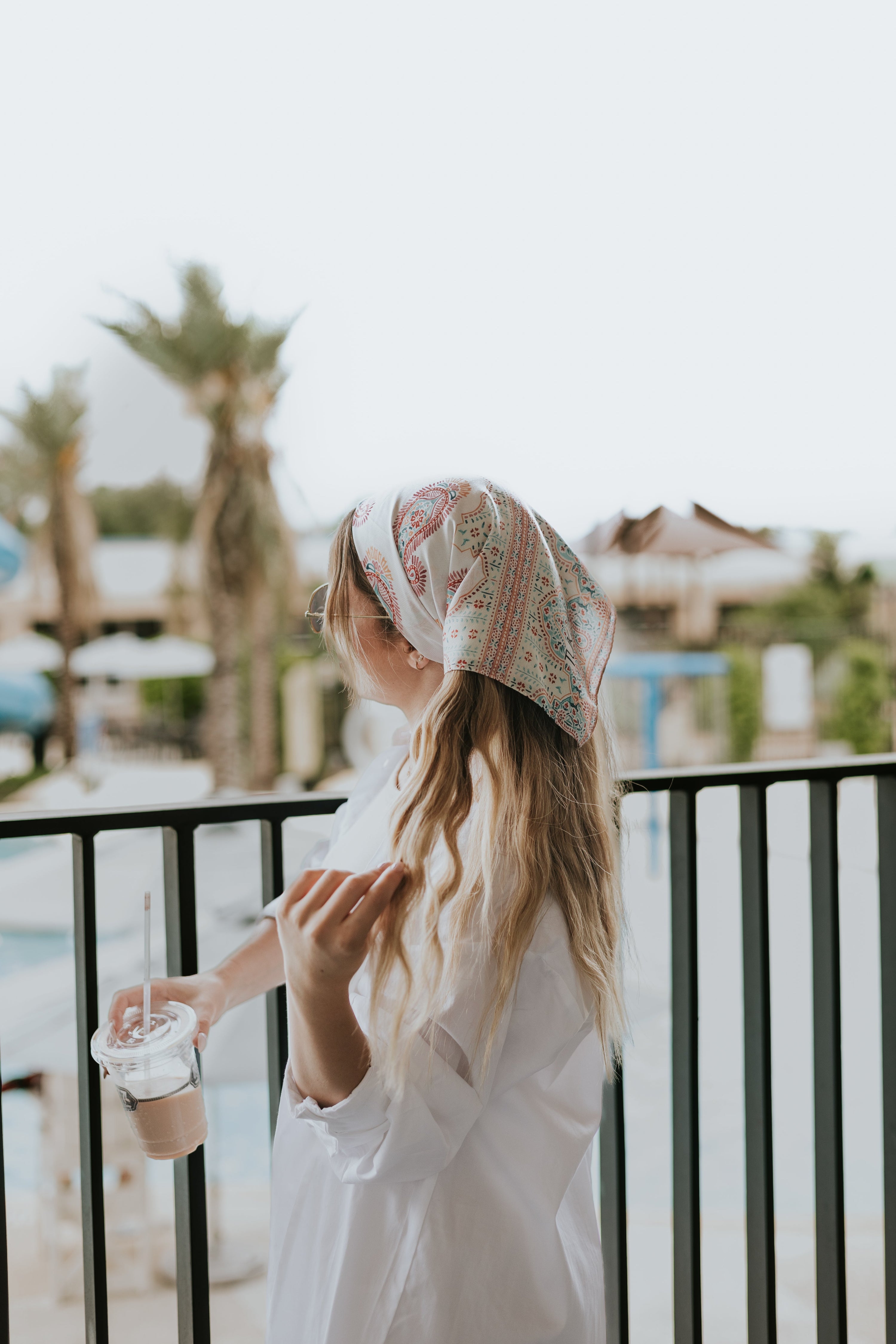 Summer Paisley Head Scarf