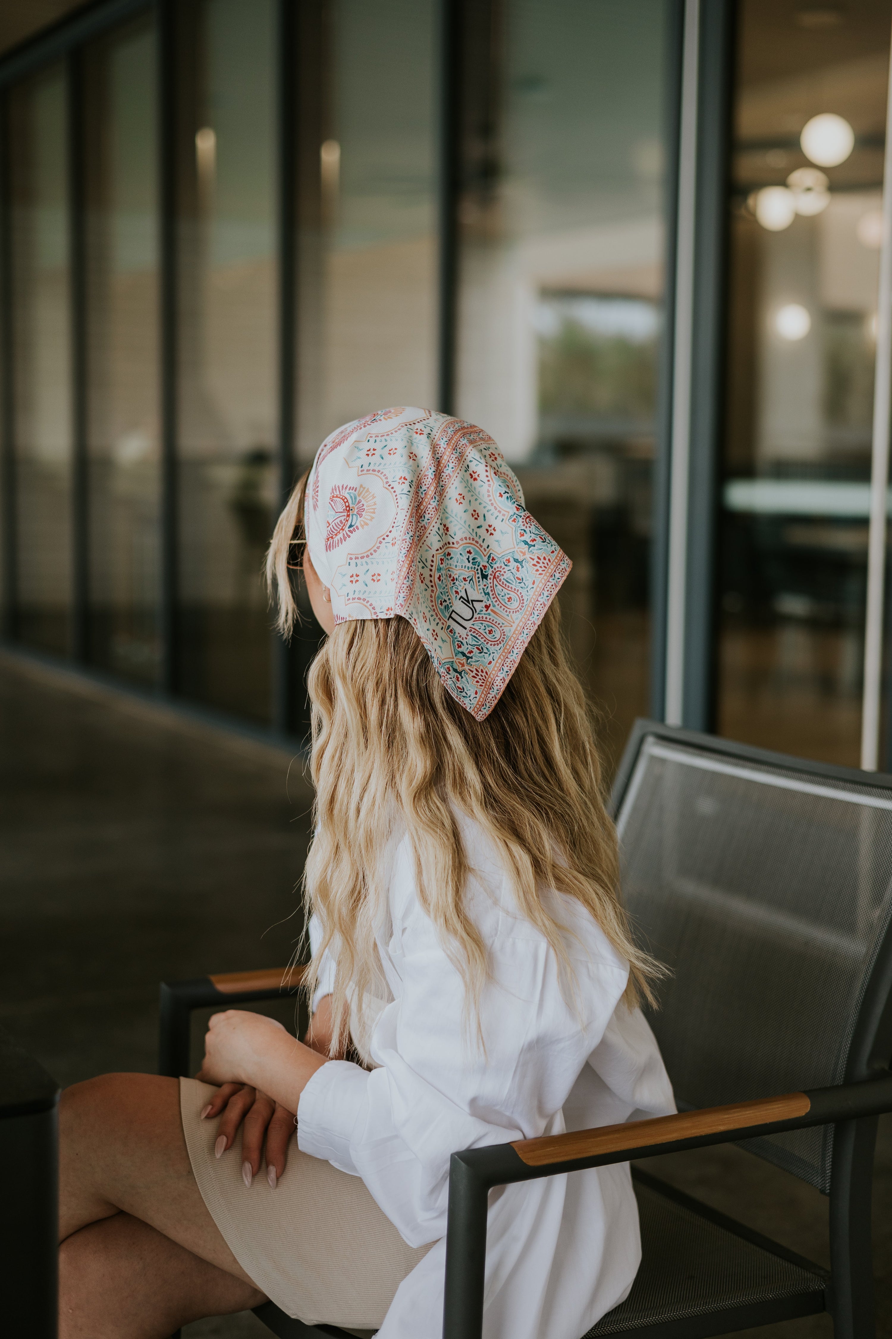 Summer Paisley Head Scarf