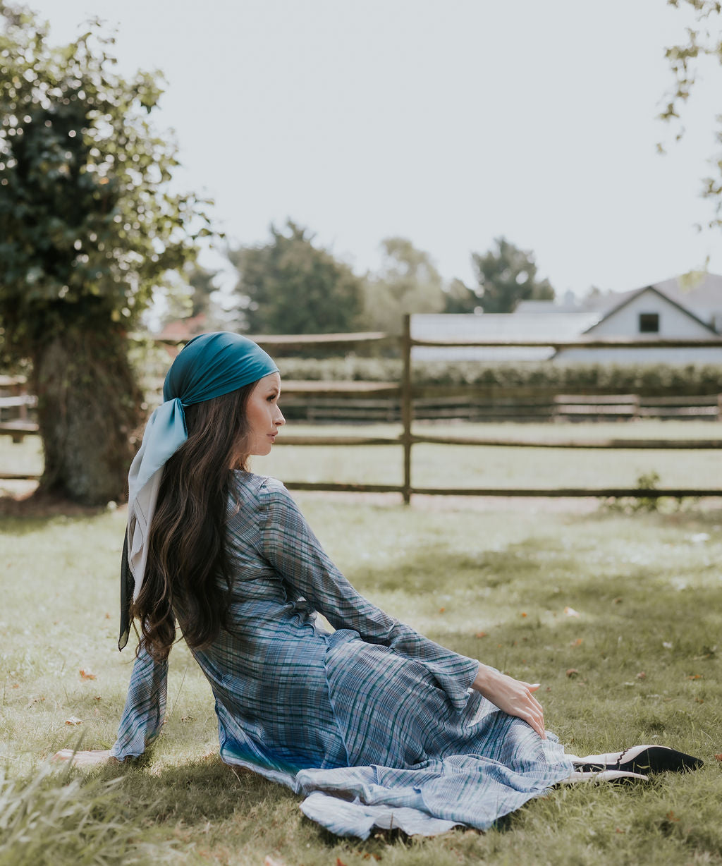 Ocean Ombre Head Scarf