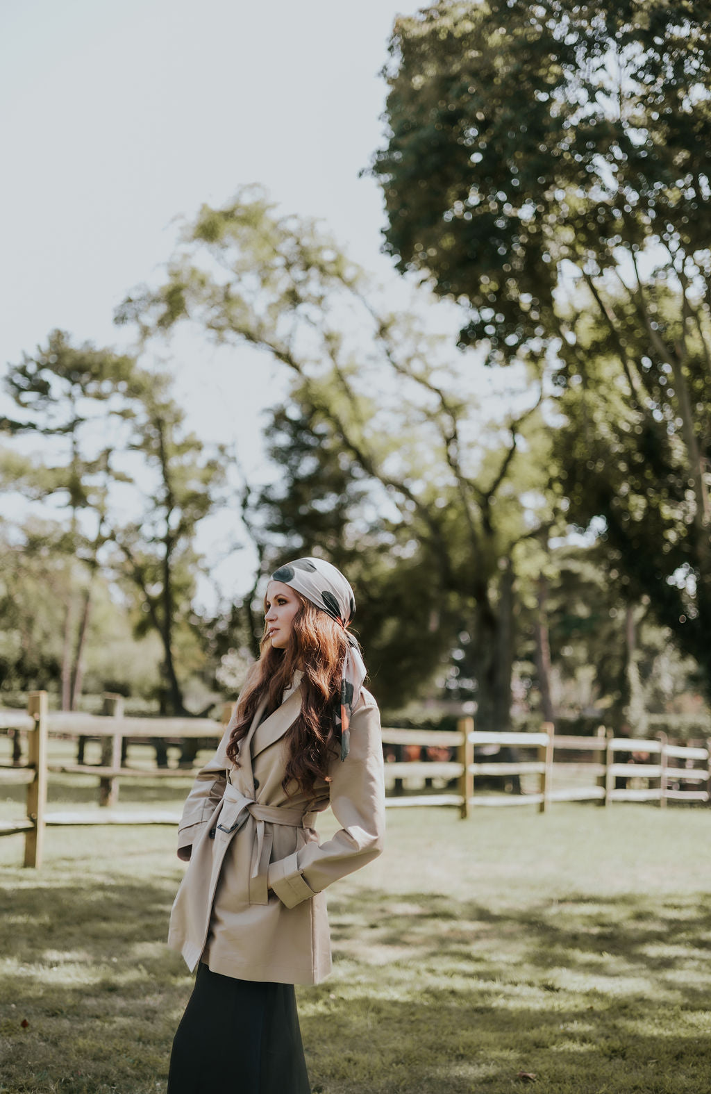 Fall Floral Head Scarf