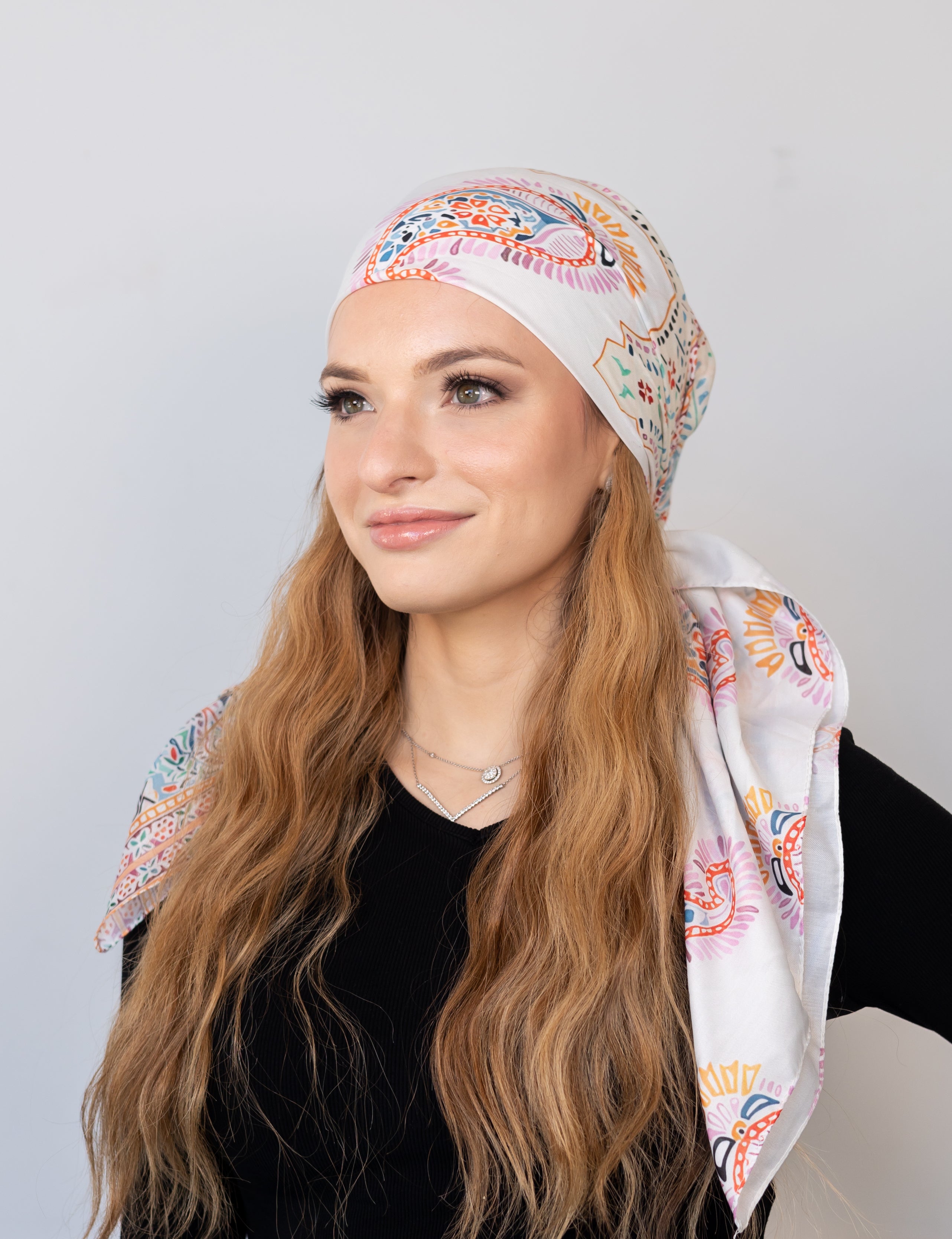 Summer Paisley Head Scarf