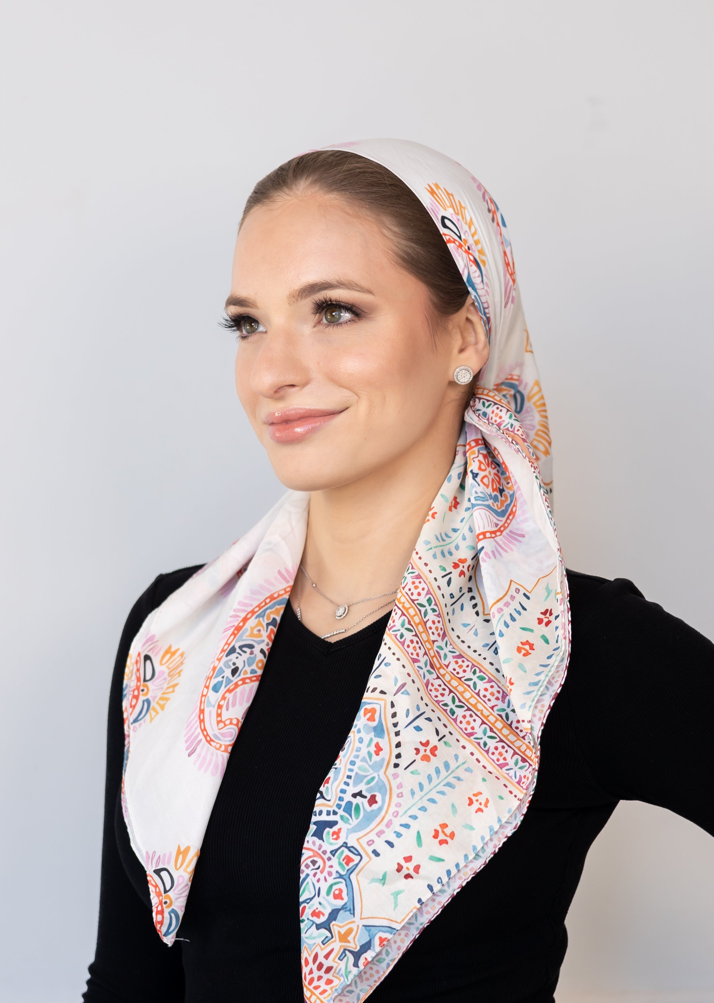 Summer Paisley Head Scarf