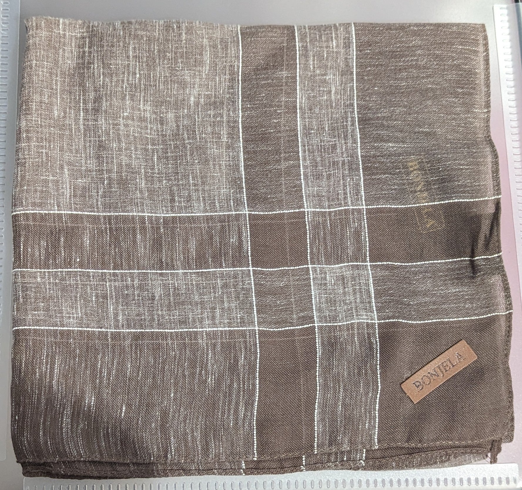 Taupe Linen Square