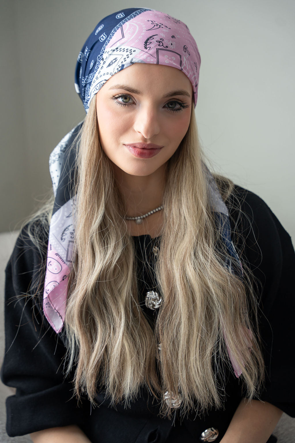 Patchwork Poise Head Scarf