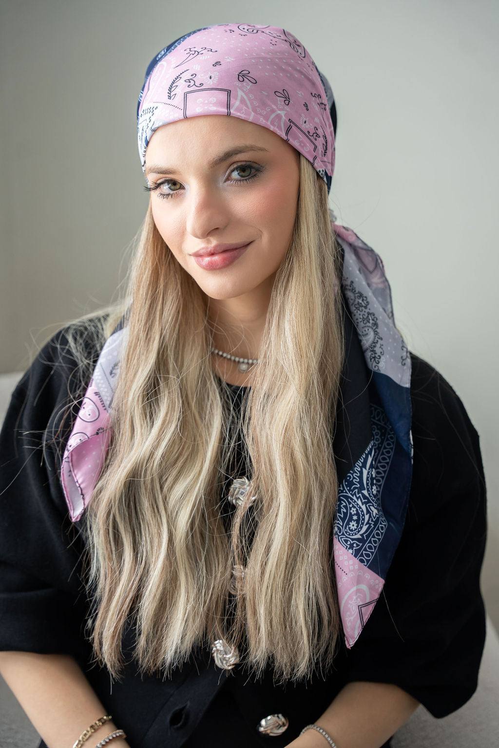 Patchwork Poise Head Scarf