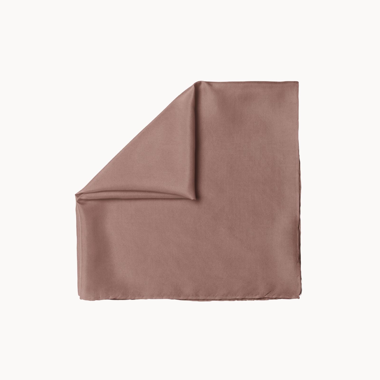 Rosewater solid dusty rose headscarf in smooth lightweight fabric, elegant neutral-toned accessory for women and men