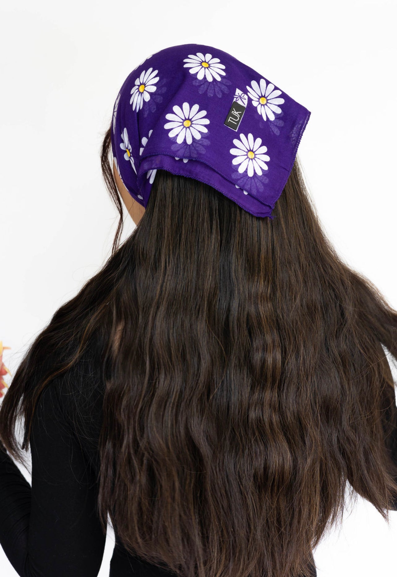 Blue/Purple Floral Bandana (smaller scarf)