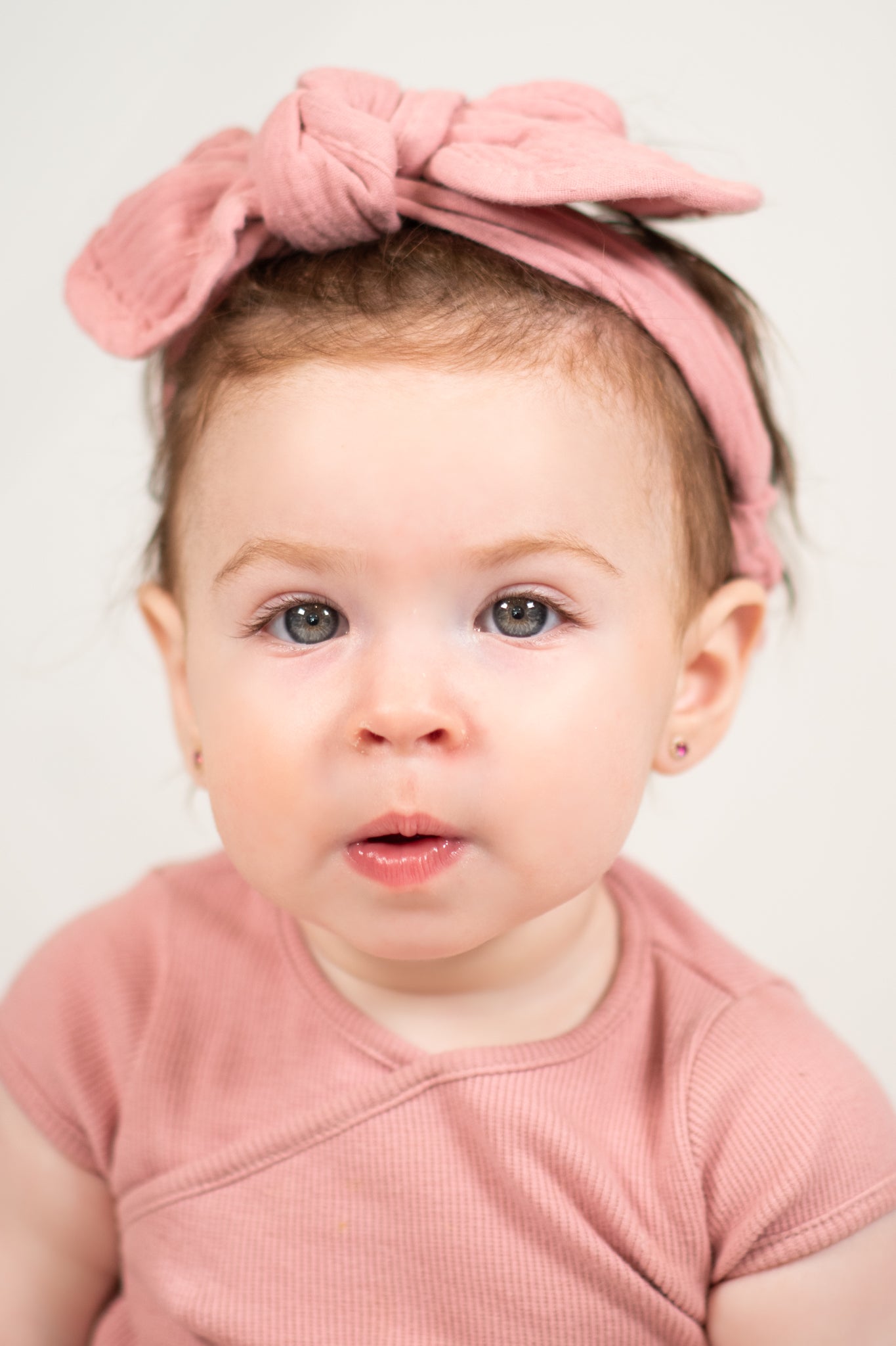Pink Baby Muslin Knot Headband