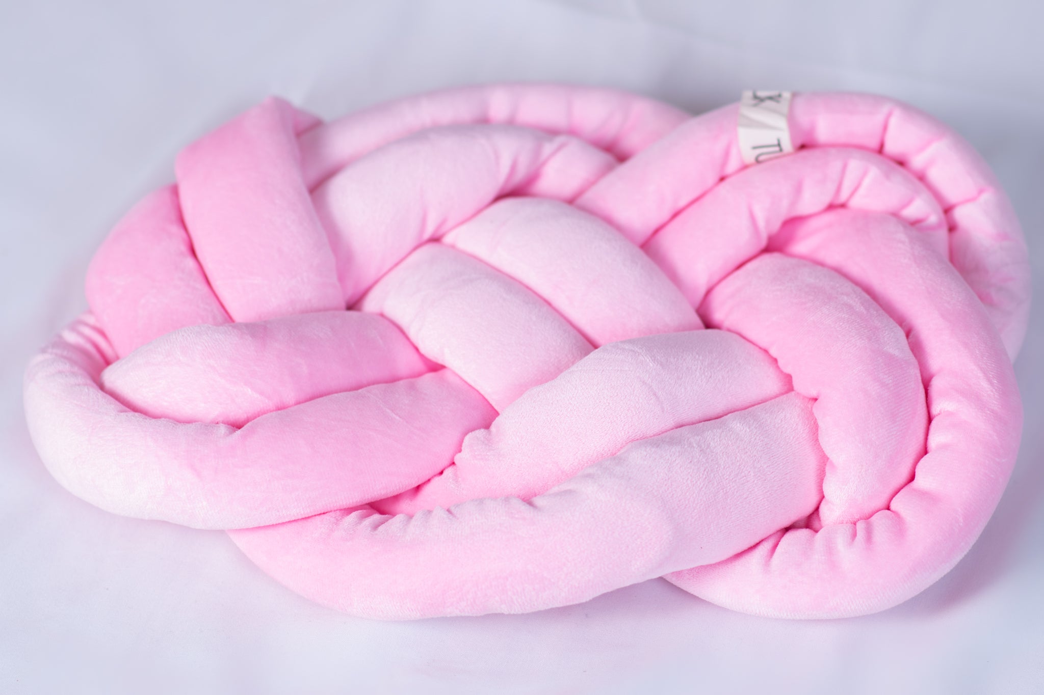 Pink Braided Pillow