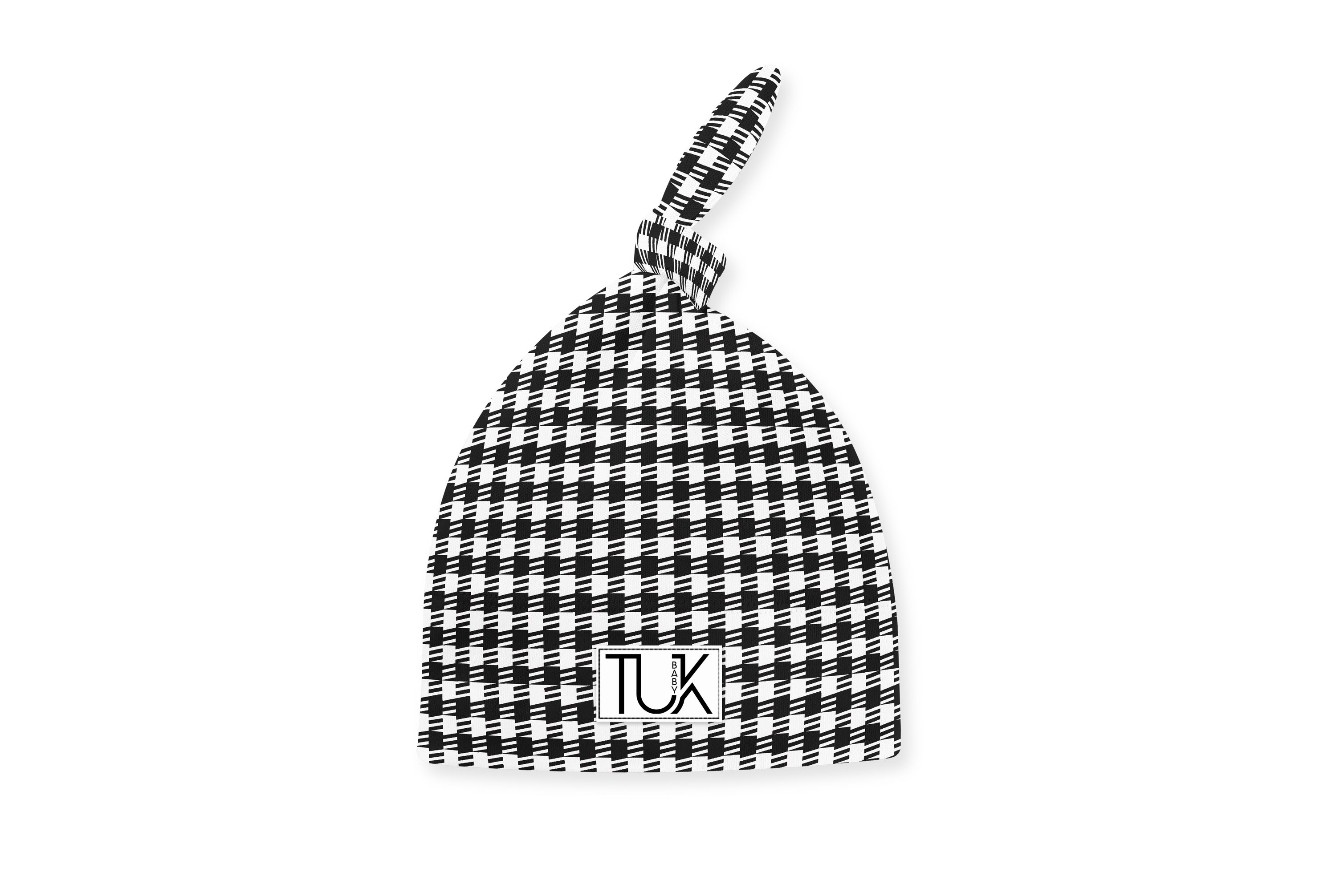 Houndstooth Knot Hat