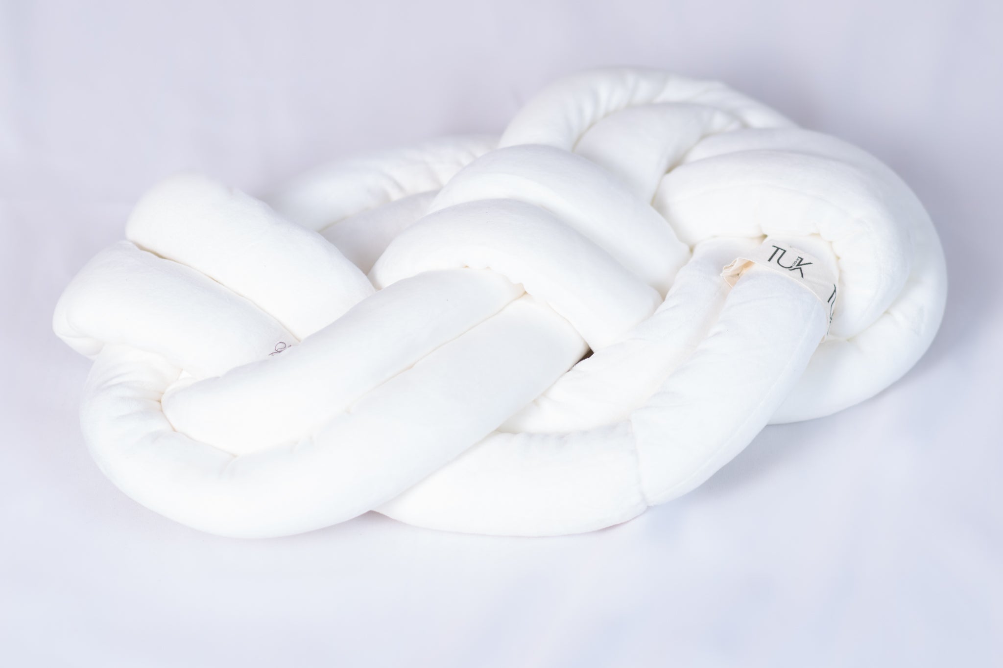 Creamy White Braided Pillow