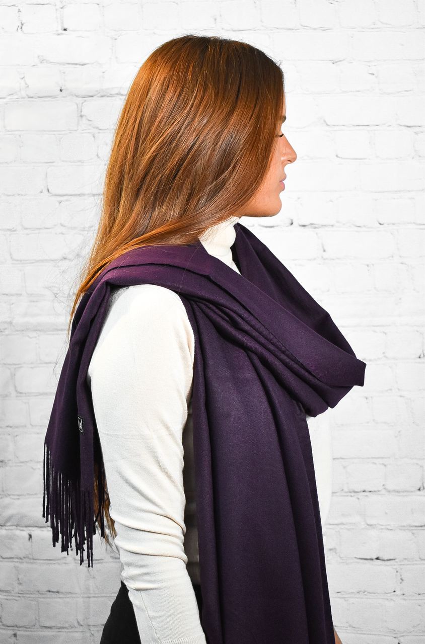 T.U.K. Plum Solid Winter Scarf